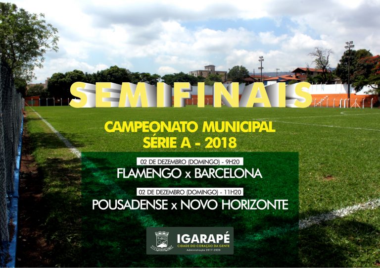 Domingo tem semifinal do Futebol Amador de Igarapé