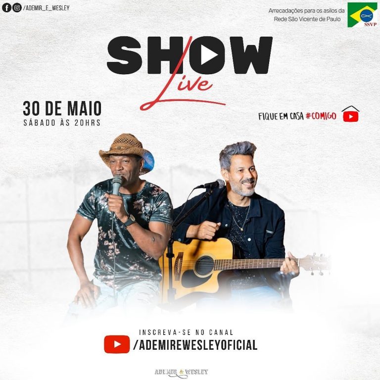Dupla sertaneja de São Joaquim de Bicas, Ademir e Wesley anunciam live solidária
