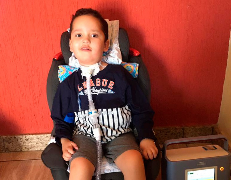 Enzo Ryan foi diagnosticado com AME aos oito meses de idade. Foto: Arquivo pessoal