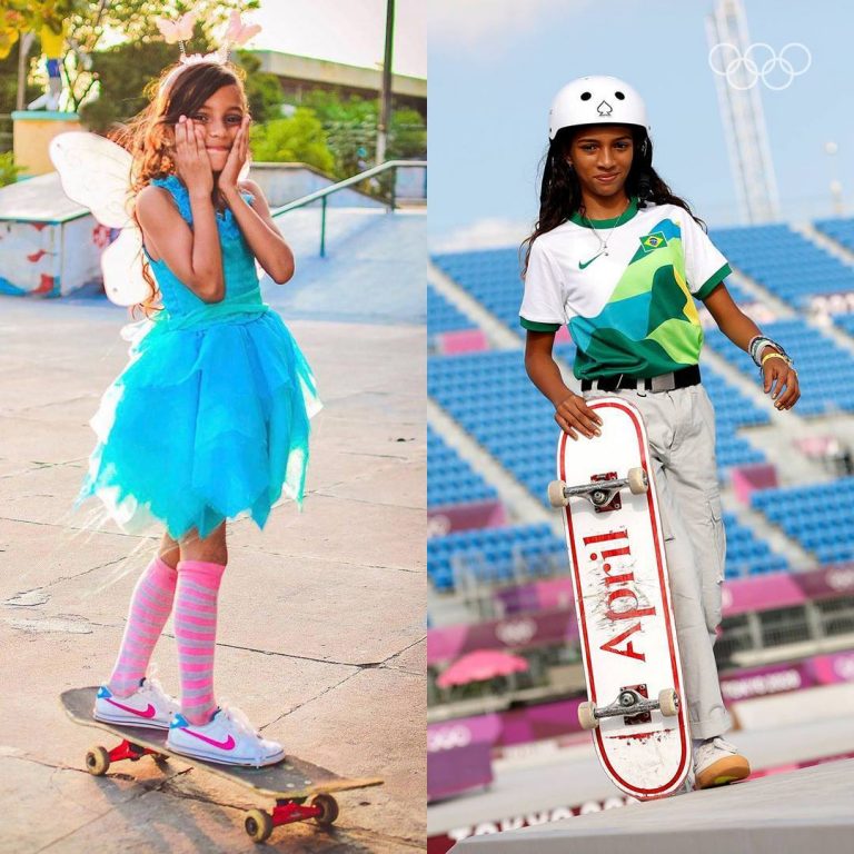 Rayssa Leal, a Fadinha, fatura prata no skate street em Tóquio 2020