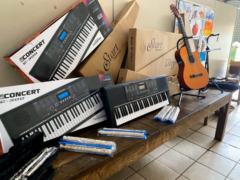 Projeto Educarte ganha novos instrumentos musicais