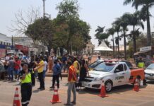 Igarapé realiza simulado de acidente de trânsito na Praça das Lavadeiras nesta sexta-feira, 19