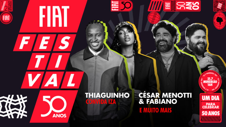 Fiat Festival 50 anos: César Menotti e Fabiano é mais uma atração confirmada e ingressos poderão ser retirados a partir do dia 9 de julho