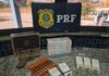 PRF apreende canetas emagrecedoras e simulacro de arma durante fiscalização em Betim