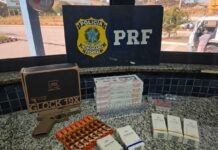 PRF apreende canetas emagrecedoras e simulacro de arma durante fiscalização em Betim